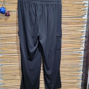 Torrid Wide Leg Black Size 00S Wide Leg Pants Trousers Drawstring Waist